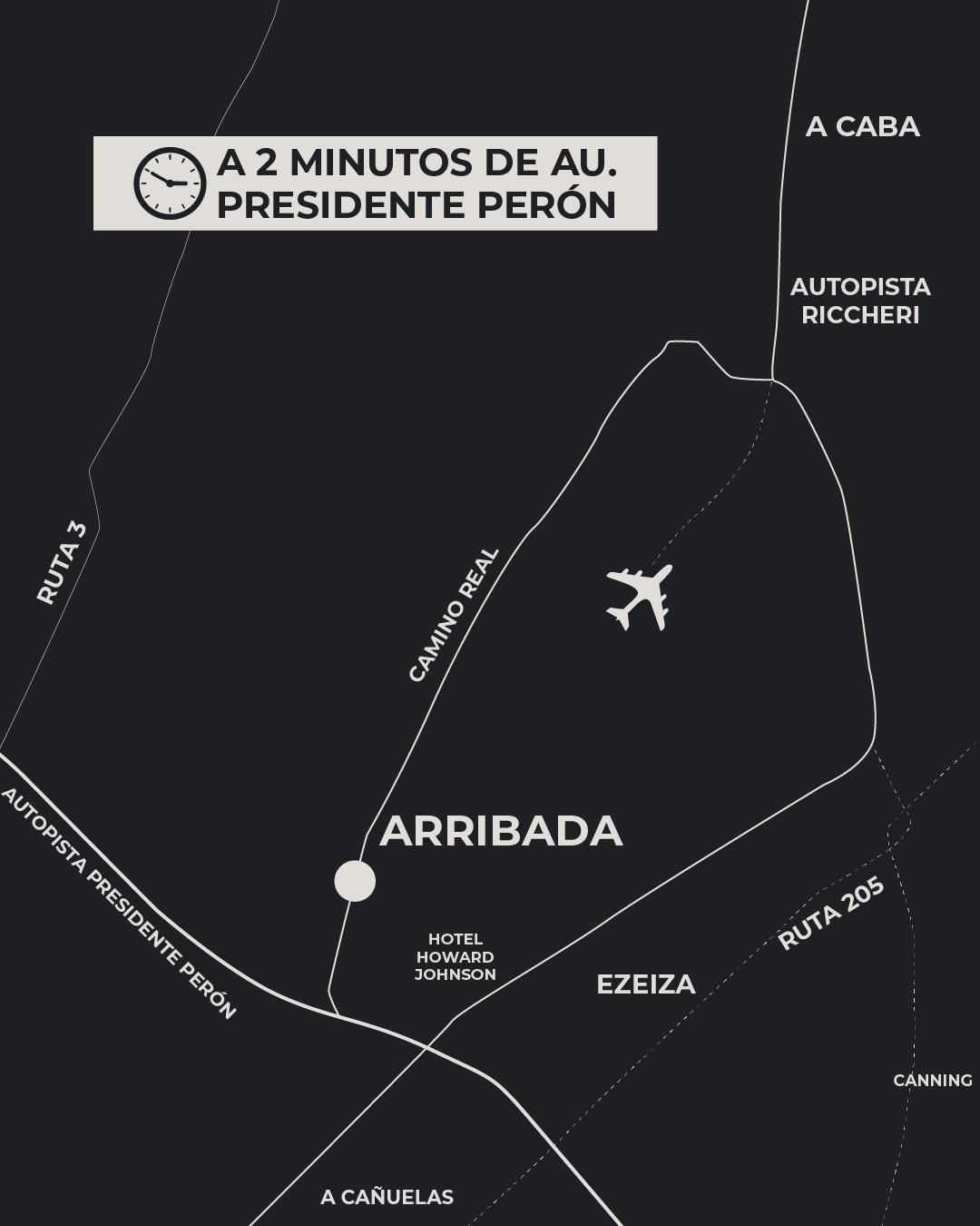 Ubicación de Arribada en Distrito Camino Real